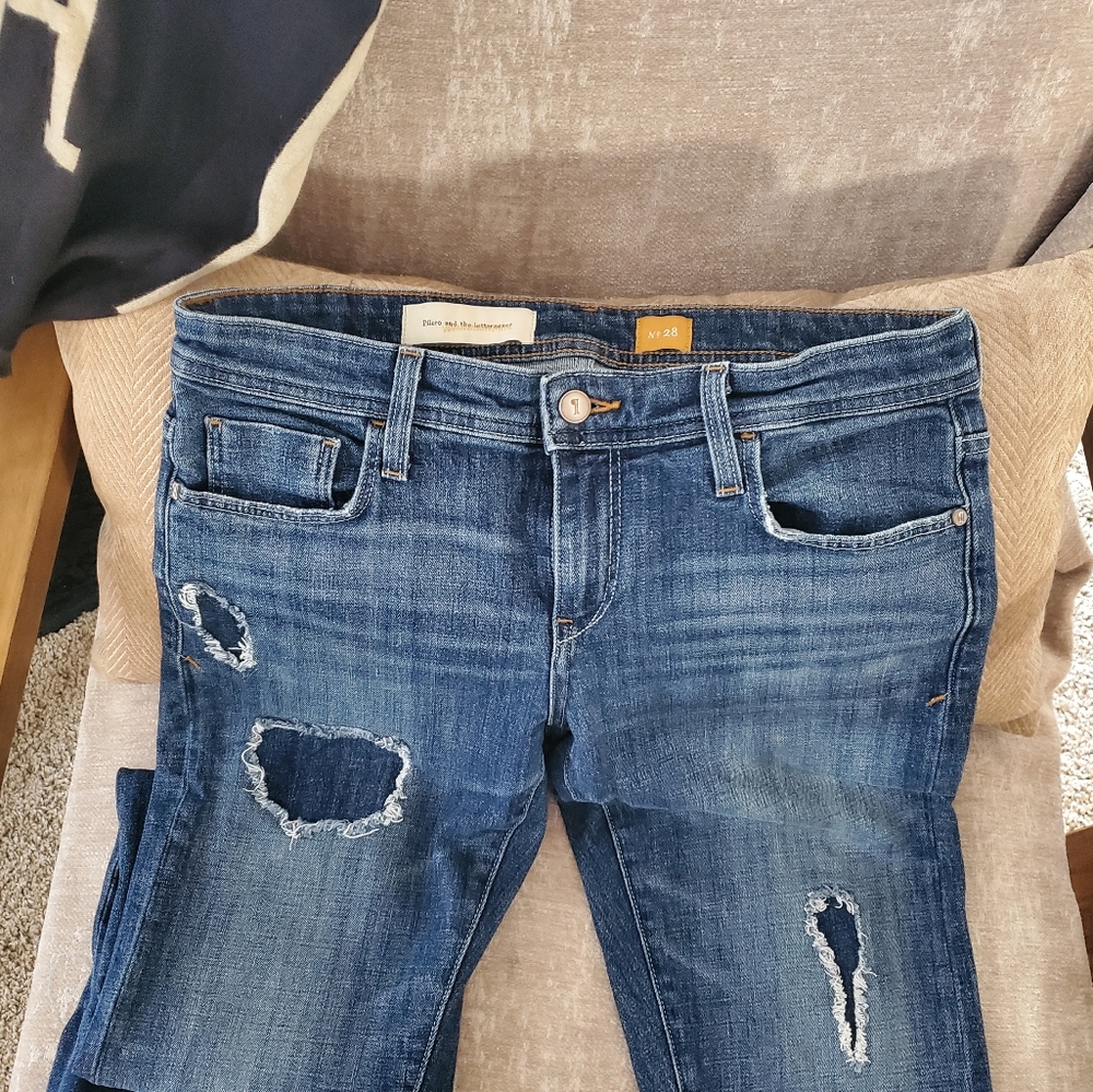 Pilcro and the Letterpress for Anthropologie Boyfriend Jeans Sz 28